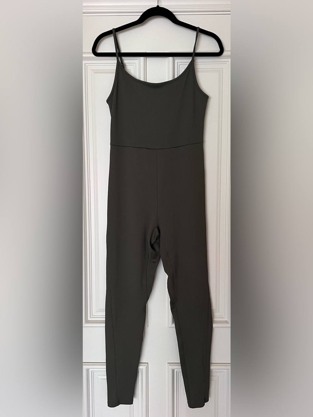 Green Ribbed Jumpsuit